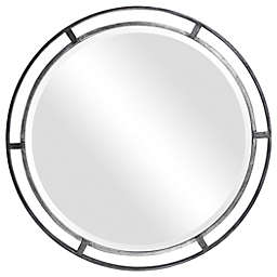 Brittany 30-Inch Round Mirror in Silver
