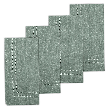 Our Table&trade; Locklin Napkins in Green (Set of 4). View a larger version of this product image.