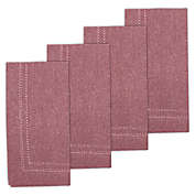 Our Table&trade; Locklin Napkins in Red (Set of 4)