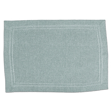 Our Table&trade; Locklin Placemat in Teal. View a larger version of this product image.
