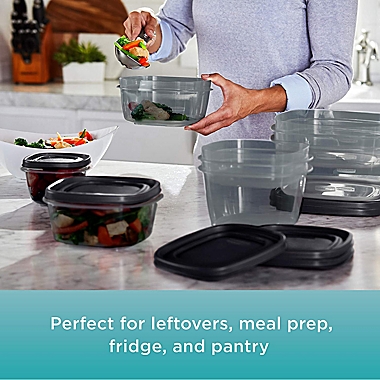 Rubbermaid&reg; EasyFindLids&trade; Antimicrobial 32-Piece Food Storage Container Set. View a larger version of this product image.