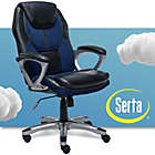 Alternate image 3 for Serta&reg; Works Office Chair in Streamline Blue