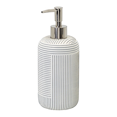 Studio 3B&trade; Cross Hatch Soap/Lotion Dispenser in Coconut Milk. View a larger version of this product image.