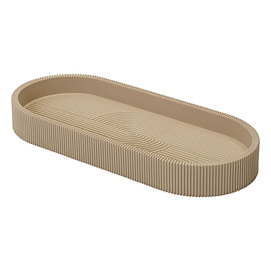 Studio 3B&trade; Fluted Tray in Guilded Beige. View a larger version of this product image.