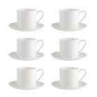 Alternate image 2 for Our Table&reg; Sawyer Grand Cups with Saucers in White (Set of 6)