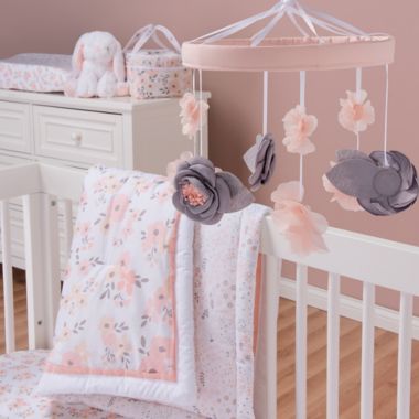 Trend Lab&reg; Blush Floral Nursery Bedding Collection. View a larger version of this product image.