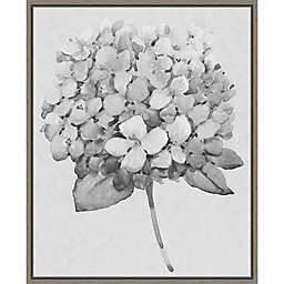 Silvertone Floral II 16-Inch x 19.62-Inch Framed Wall Art in Grey