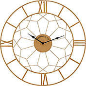 FirsTime &amp; Co. Milan Geometric 24-Inch Wall Clock in Gold