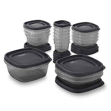 Rubbermaid&reg; EasyFindLids&trade; Antimicrobial 32-Piece Food Storage Container Set. View a larger version of this product image.