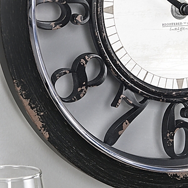 FirsTime &amp; Co.&reg; 10-Inch Round Antique Contour Wall Clock. View a larger version of this product image.