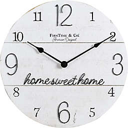 FirsTime & Co.® 15.5-Inch Home Sweet Home Shiplap Wall Clock
