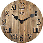 FirsTime &amp; Co.&reg; 18-Inch Rustic Barn Wood Wall Clock in Brown
