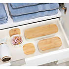 Alternate image 1 for Squared Away&trade; Medium Storage Bin with Bamboo Lid in White