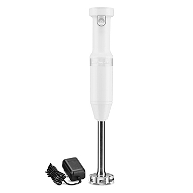 KitchenAid&reg; Cordless Variable Speed Hand Blender in White. View a larger version of this product image.