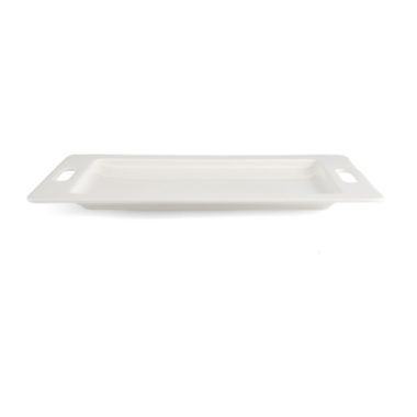 Our Table&reg; Sawyer 14.25-Inch Rectangular Platter with Handle in White. View a larger version of this product image.