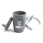 Alternate image 1 for Bella Tunno&trade; Sip Sip Hooray Happy Sippy Cup in Grey