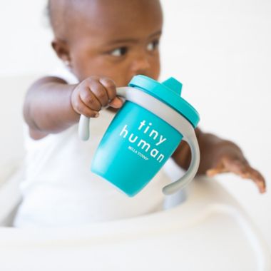 Bella Tunno&trade; Tiny Human Happy Sippy Cup in Blue. View a larger version of this product image.