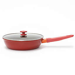 Zwilling&reg; Now Nonstick Aluminum Covered Saute Pan in Red with Bonus Spatula