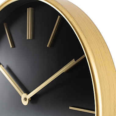 Studio 3B&trade; 20-Inch Round Wall Clock in Black. View a larger version of this product image.