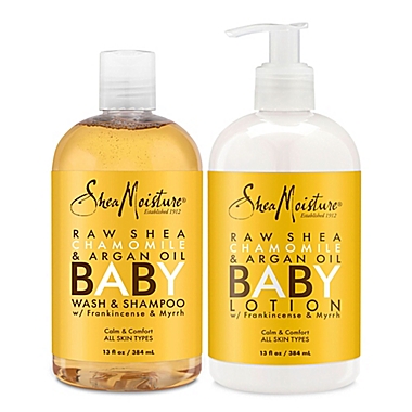 SheaMoisture&reg; 3-Piece Calm & Comfort Raw Shea, Chamomile and Argan Oil Baby Gift Set. View a larger version of this product image.