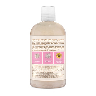 SheaMoisture&reg; 13 fl. oz. Oat Milk & Rice Water Baby Extra Comforting Wash and Shampoo. View a larger version of this product image.