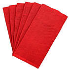 Alternate image 0 for Bumble Towels Solid Popcorn Kitchen Towels in Red (Set of 6)