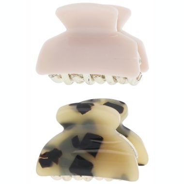 Capelli&reg; New York 2-Pack Claw Clip in Tortoise/Pink. View a larger version of this product image.