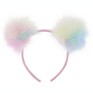 Capelli&reg; New York Kids Pom Pom Ears Headband. View a larger version of this product image.