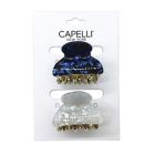 Alternate image 0 for Capelli&reg; New York 2-Pack Claw Clips in Blue Metallic