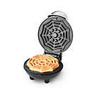 Alternate image 2 for Dash&reg; Spiderweb Mini Waffle Maker in White