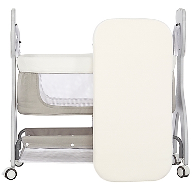 Dream On Me Cub Portable Bassinet Rocking Cradle in Grey. View a larger version of this product image.