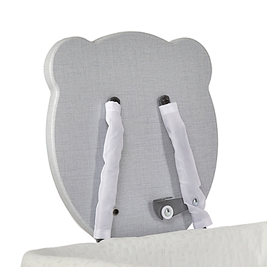 Dream On Me Cub Portable Bassinet Rocking Cradle in White. View a larger version of this product image.