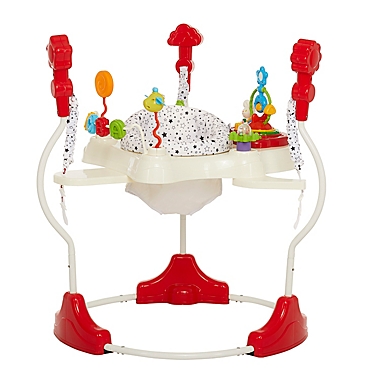 Dream On Me Zany Activity Center Bouncer in Red/ White. View a larger version of this product image.