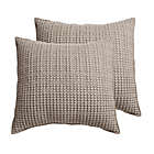 Alternate image 0 for Levtex Home Mills Waffle European Pillow Sham in Taupe (Set of 2)