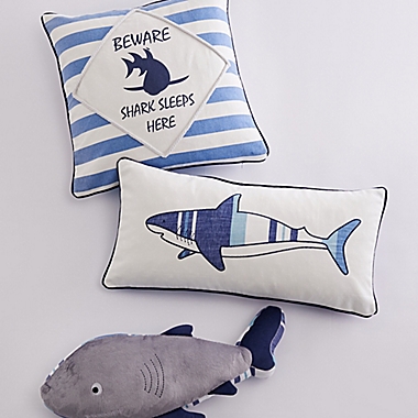 Levtex Home Torri Printed Shark Oblong Throw Pillow. View a larger version of this product image.