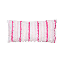 Levtex Home Mya Ruffled Oblong Throw Pillow in Pink
