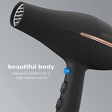 InfinitiPRO by Conair&reg; Full Body &amp; Shine Pro Hair Dryer in Black. View a larger version of this product image.