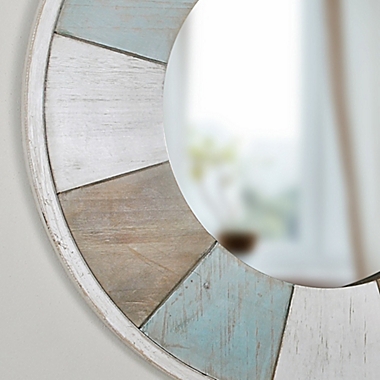 FirsTime &amp; Co.&reg; Farmhouse Cottage Timbers Wall Mirror in Teal/Whitewash. View a larger version of this product image.