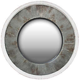 FirsTime & Co.® Cedar Hill 31.5-Inch Round Farmhouse Mirror in Grey/White