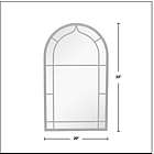 Alternate image 3 for FirsTime &amp; Co. 20-Inch x 33-Inch Ariana Farmhouse Arched Metal Wall Mirror in Dark Grey