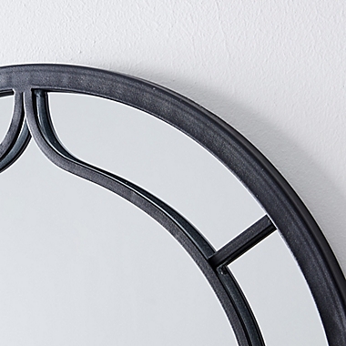 FirsTime &amp; Co. 20-Inch x 33-Inch Ariana Farmhouse Arched Metal Wall Mirror in Dark Grey. View a larger version of this product image.