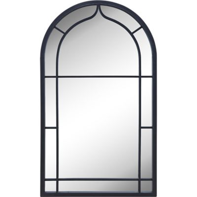 FirsTime &amp; Co. 20-Inch x 33-Inch Ariana Farmhouse Arched Metal Wall Mirror in Dark Grey