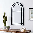 Alternate image 1 for FirsTime &amp; Co. 20-Inch x 33-Inch Ariana Farmhouse Arched Metal Wall Mirror in Dark Grey