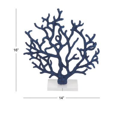 Ridge Road D&eacute;cor Polystone Coral Sculpture. View a larger version of this product image.