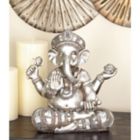 Alternate image 1 for Ridge Road Decor Polystone Ganesh Sculpture in Silver