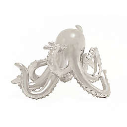 Ridge Road Décor Polystone Octopus Sculpture in Silver