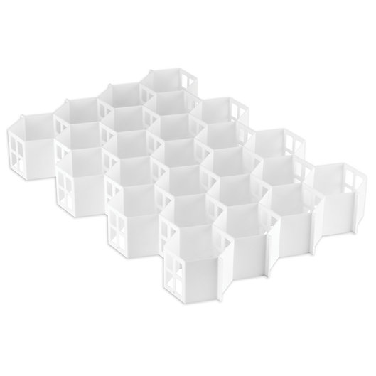 Alternate image 1 for Simply Essential™ Honeycomb Drawer Organizer in White