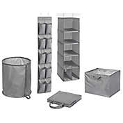 Simply Essential&trade; 5-Piece Closet Organizer Set in Grey