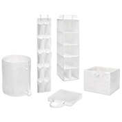 Simply Essential&trade; 5-Piece Closet Organizer Set in White