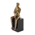 Alternate image 5 for Ridge Road D&eacute;cor 4-Piece Modern Musician Porcelain Sculpture Set in Copper